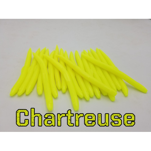 Chartreuse Plastic Worm - DoomzWorms