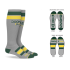 Oregon Green/Yellow on Grey DoomzDNA Kiss My Bass Socks